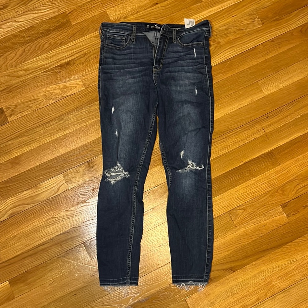 Hollister Womens High Rise Super Skinny Crop